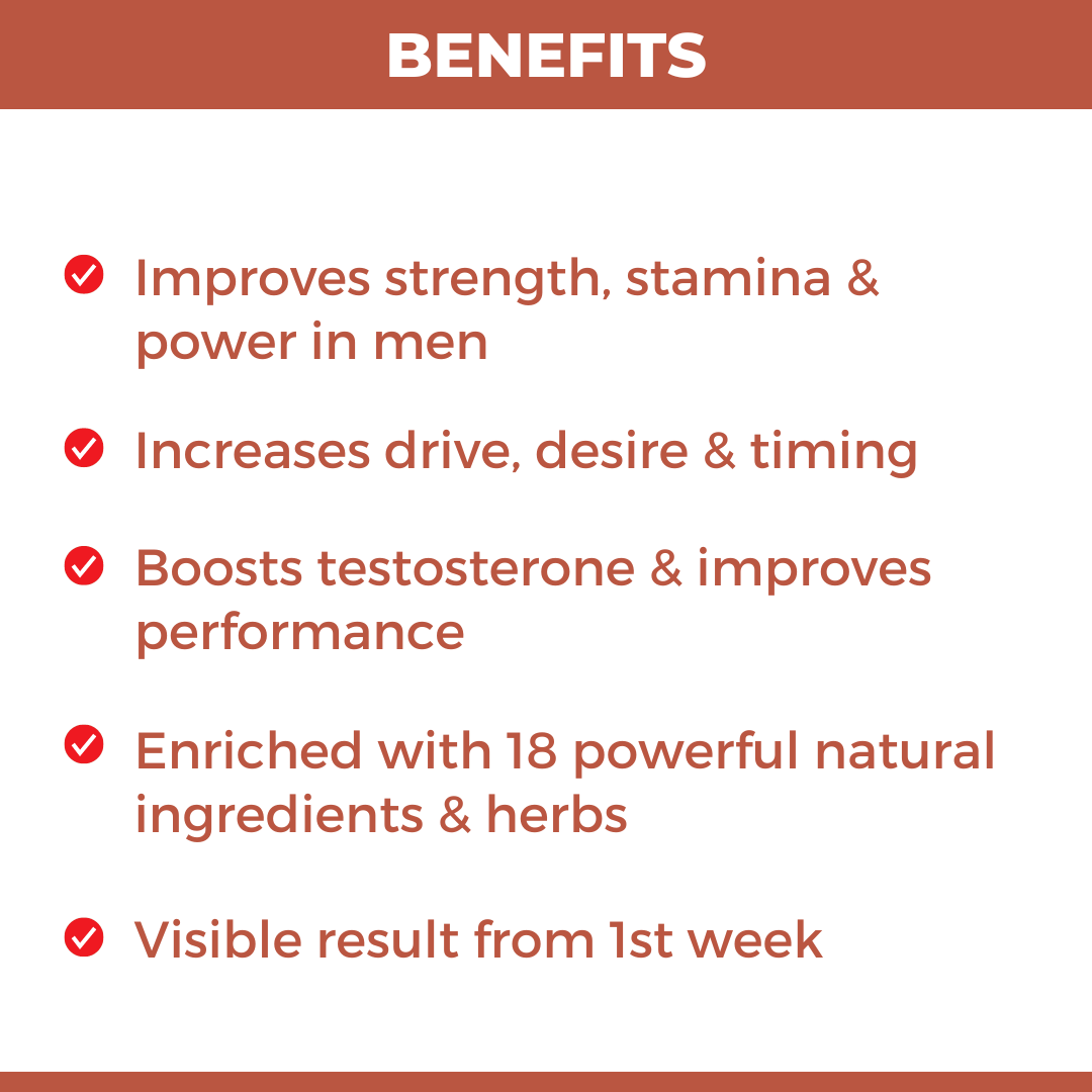 Stamina Plus: Ayurvedic Medicine to Boost Strength, Stamina, Timing and Performance in Men (90 Capsule & 50ml Lotion)